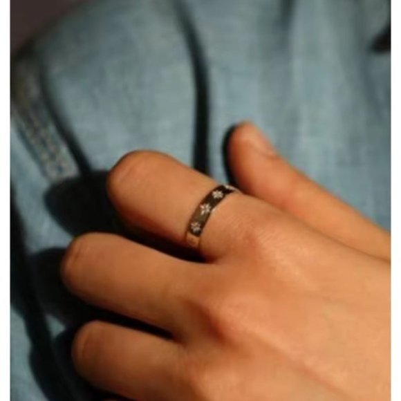 Ring Star Ring Gold Waterproof Ring Celestial Gold Ring Cosmic Ring BEAUTIFUL - Picture 6 of 8